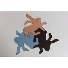 Rabbit Magnets (Set of 3)