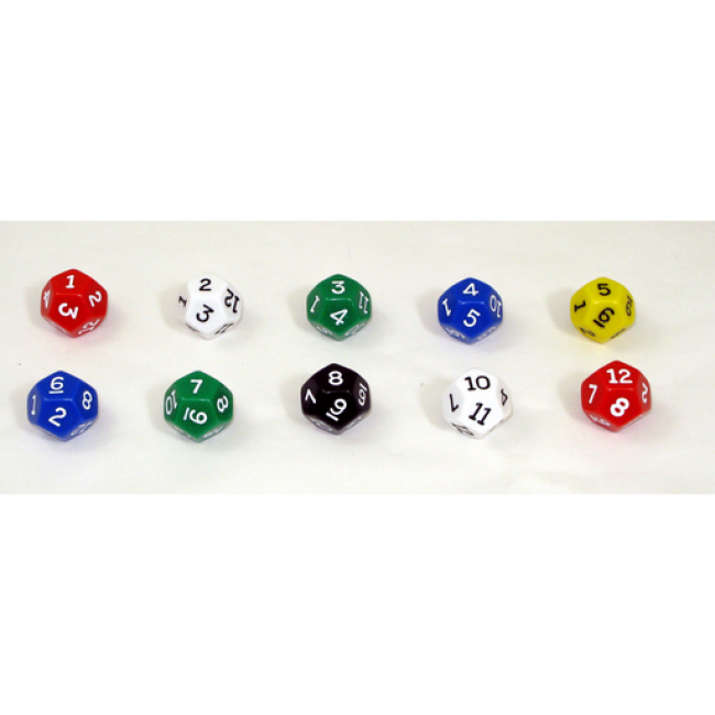 Dice, 12-Sided, Bag of, Koplow
