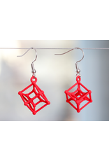 JEWE 3D Printed Hypercube Earrings | Hanusa Design