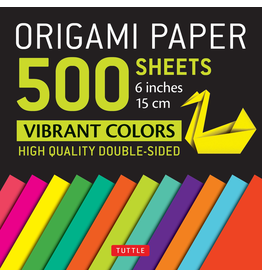 500 Origami Paper: Vibrant Colors