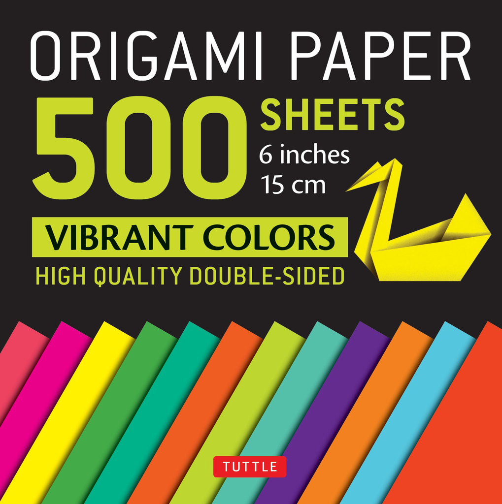 500 Origami Paper: Vibrant Colors