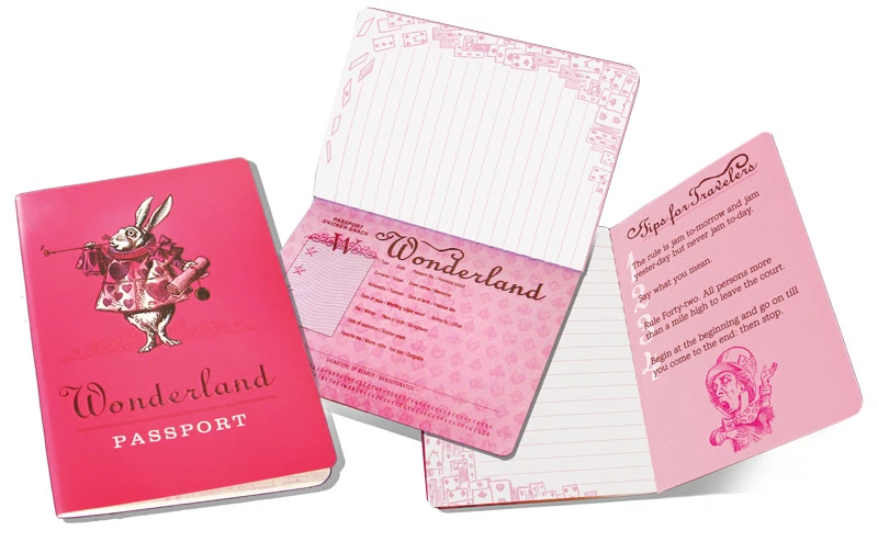 Wonderland Passport Notebook