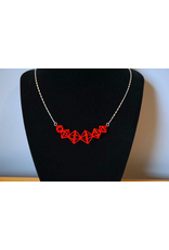 3D Printed Interlocking Octahedron Necklace | Hanusa Design