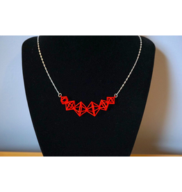 3D Printed Interlocking Octahedron Necklace | Hanusa Design