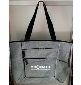 MoMath Water Resistant Tote Bag - Charcoal/Gray