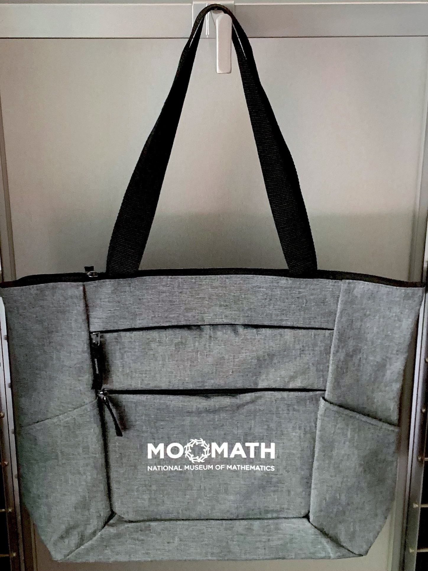 MoMath Water Resistant Tote Bag - Charcoal/Gray