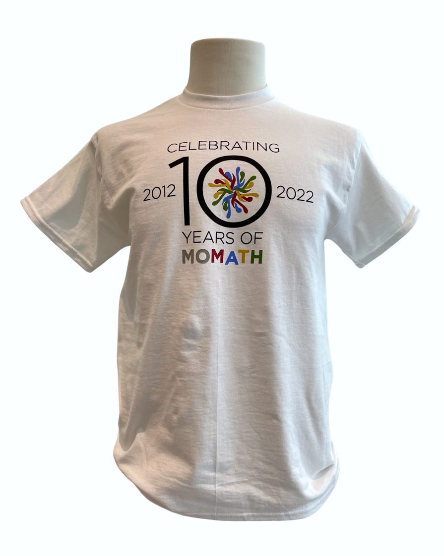 MoMath Tenth Anniversary Shirt
