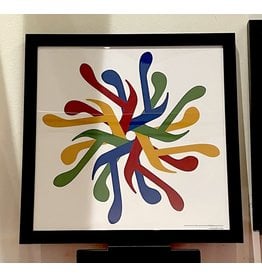 Framed MoMath Pi Logo  (10" x 10")