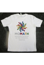 MoMath Pi Youth T-Shirt, White, Medium