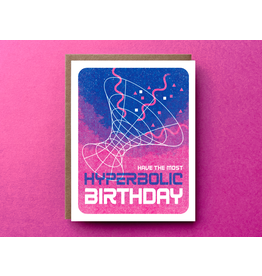 Hyperbolic Birthday Greeting Card