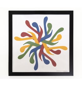 Framed MoMath Pi Logo  (10" x 10")