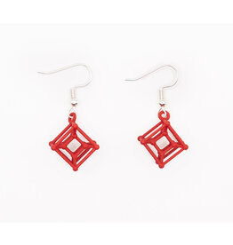 3D Printed Hypercube Earrings | Hanusa Design
