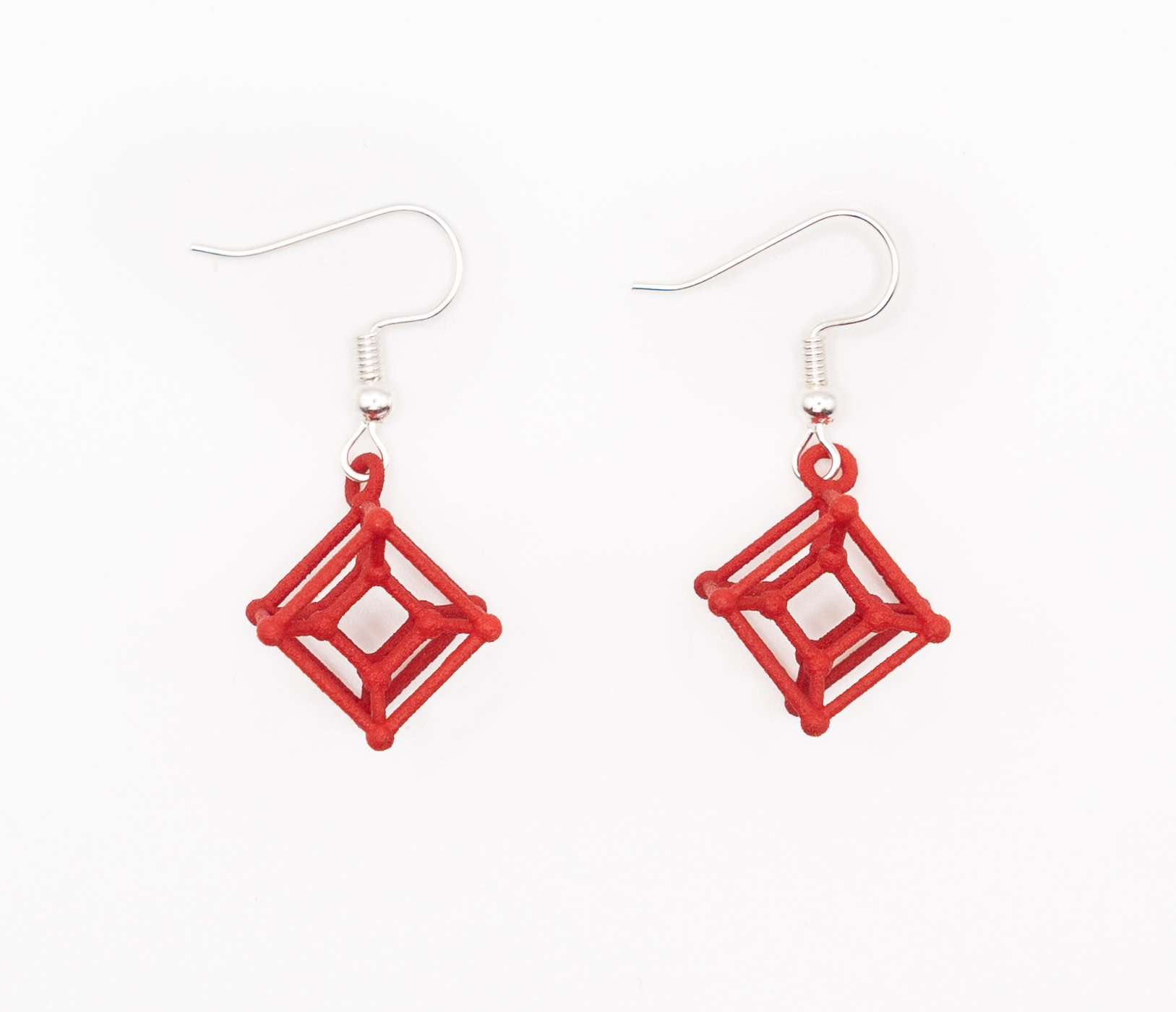 3D Printed Hypercube Earrings | Hanusa Design