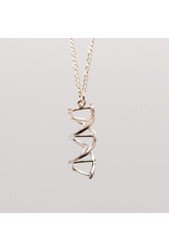 Silver DNA Double Helix Pendant*
