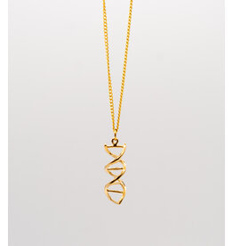 Gold DNA Double Helix Pendant*