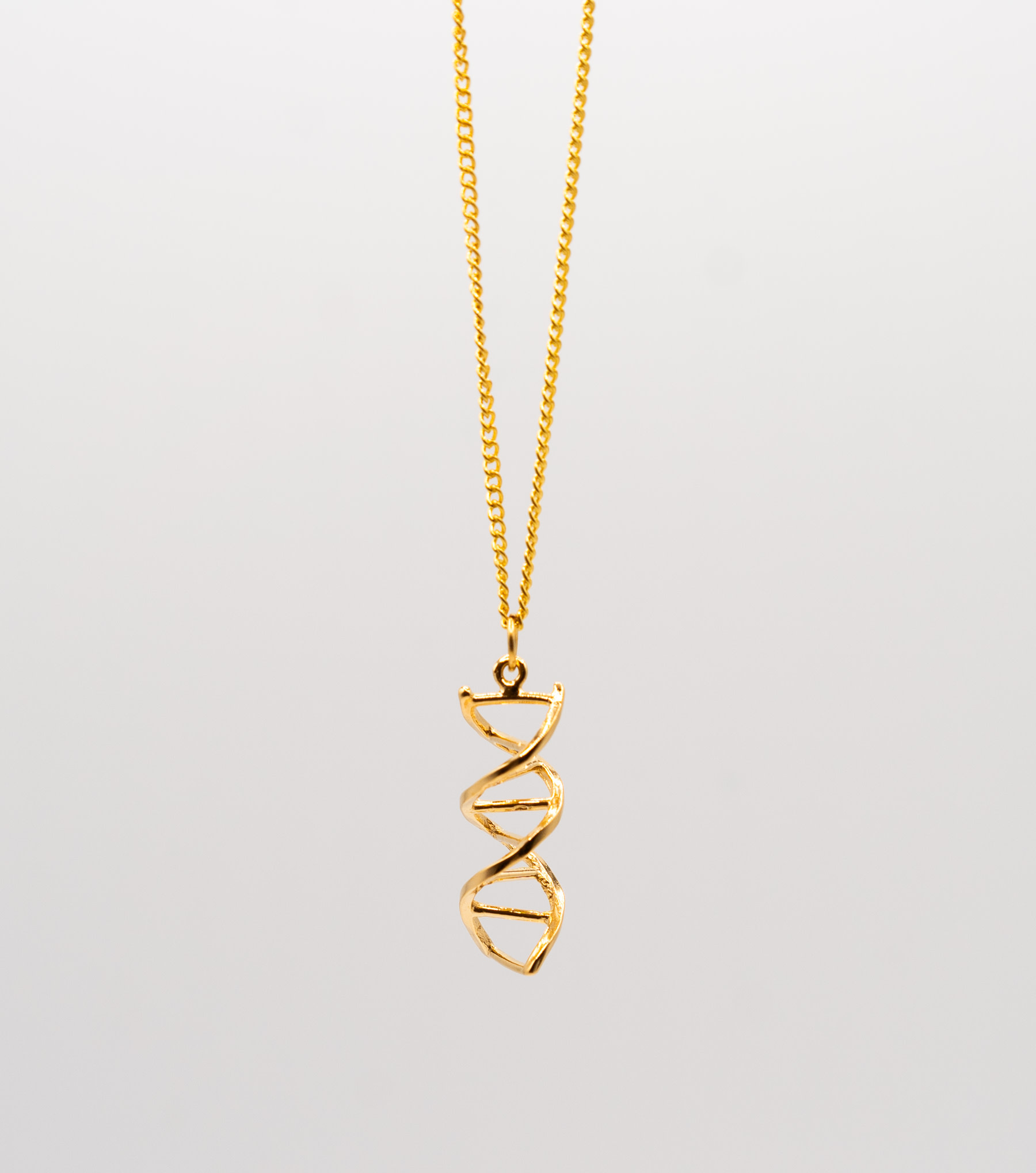 Gold DNA Double Helix Pendant*
