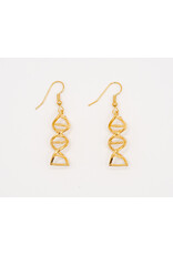 Gold DNA Double Helix Earrings*