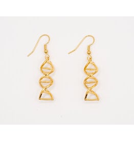 Gold DNA Double Helix Earrings*