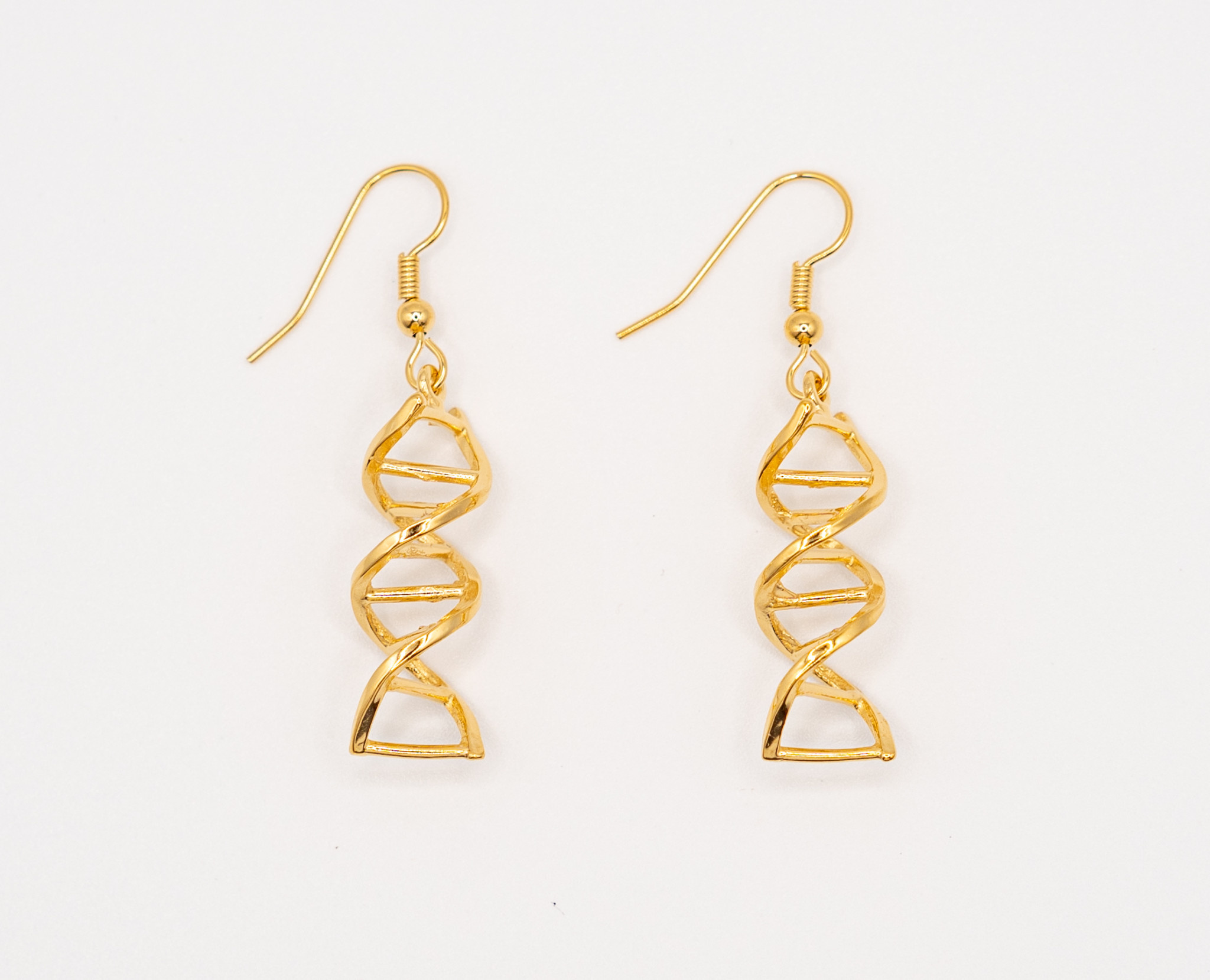 Gold DNA Double Helix Earrings*