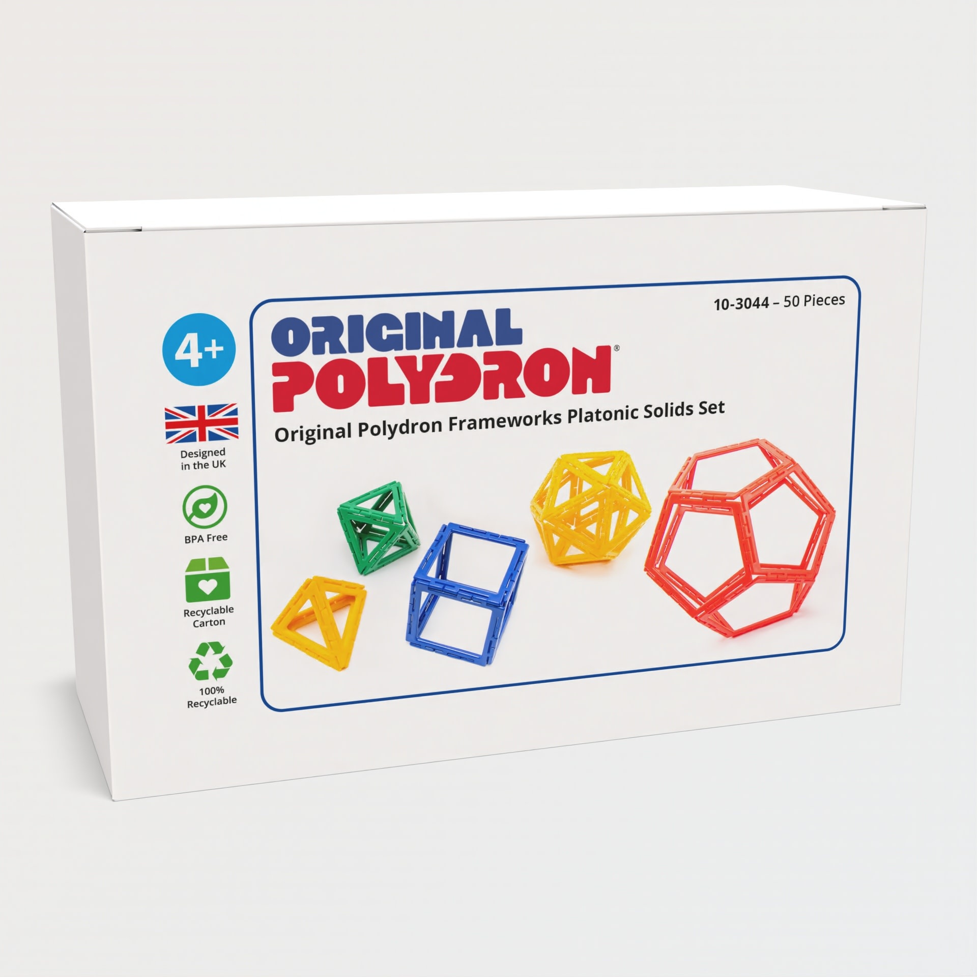 Polydron Frameworks Platonic Solids Set