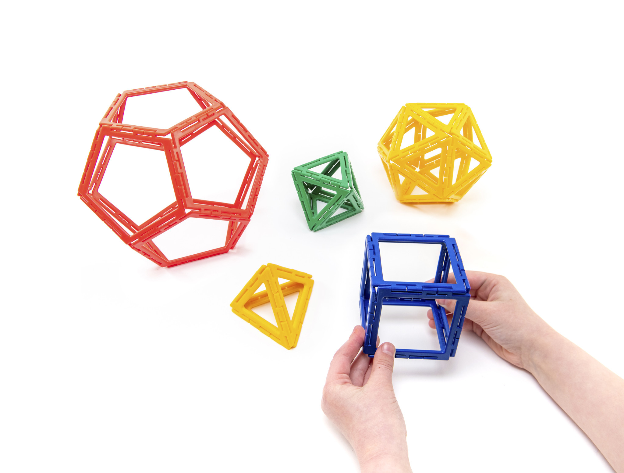 Polydron Frameworks Platonic Solids Set