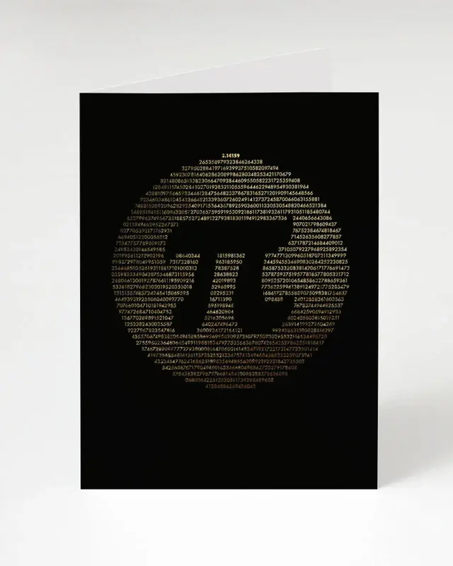 Pi Circle Greeting Card