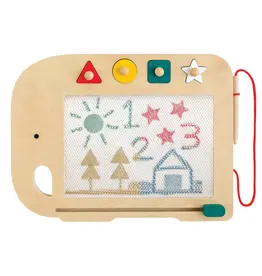 Doodle + Draw Elephant Wooden Magic Drawing Board