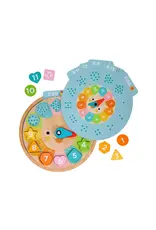 Multi-Language Counting + Colors Wooden Learning Clock