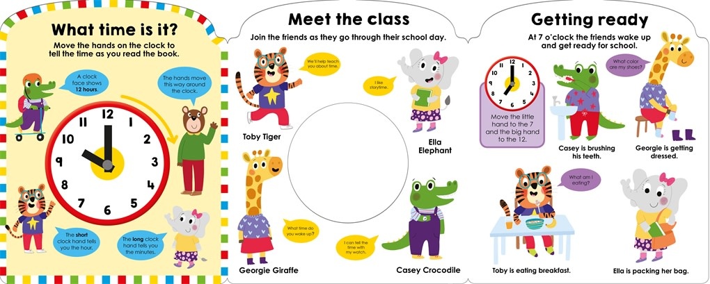 My First Clock Book: An Introduction to Telling Time and Starting School (Board Book)