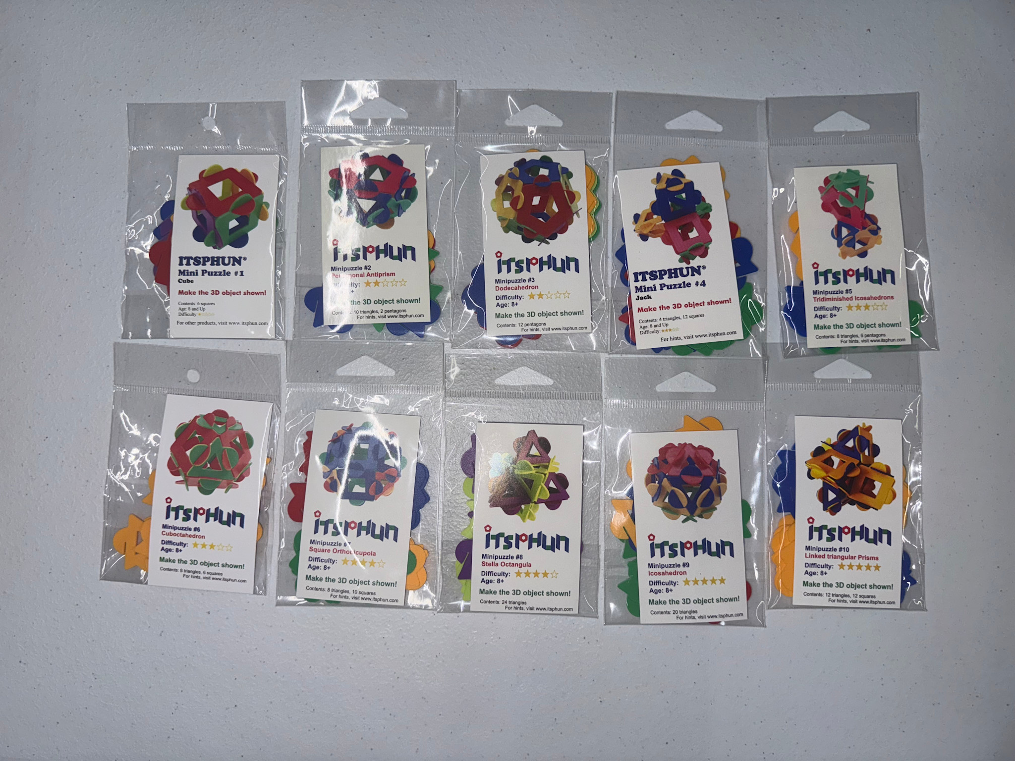 ITSPHUN Mini Puzzles, Single (#2, 3, 4, 5, 6, 7, 8, 9, 10)
