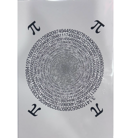 Pi Spiral Greeting Card - DrMathArt