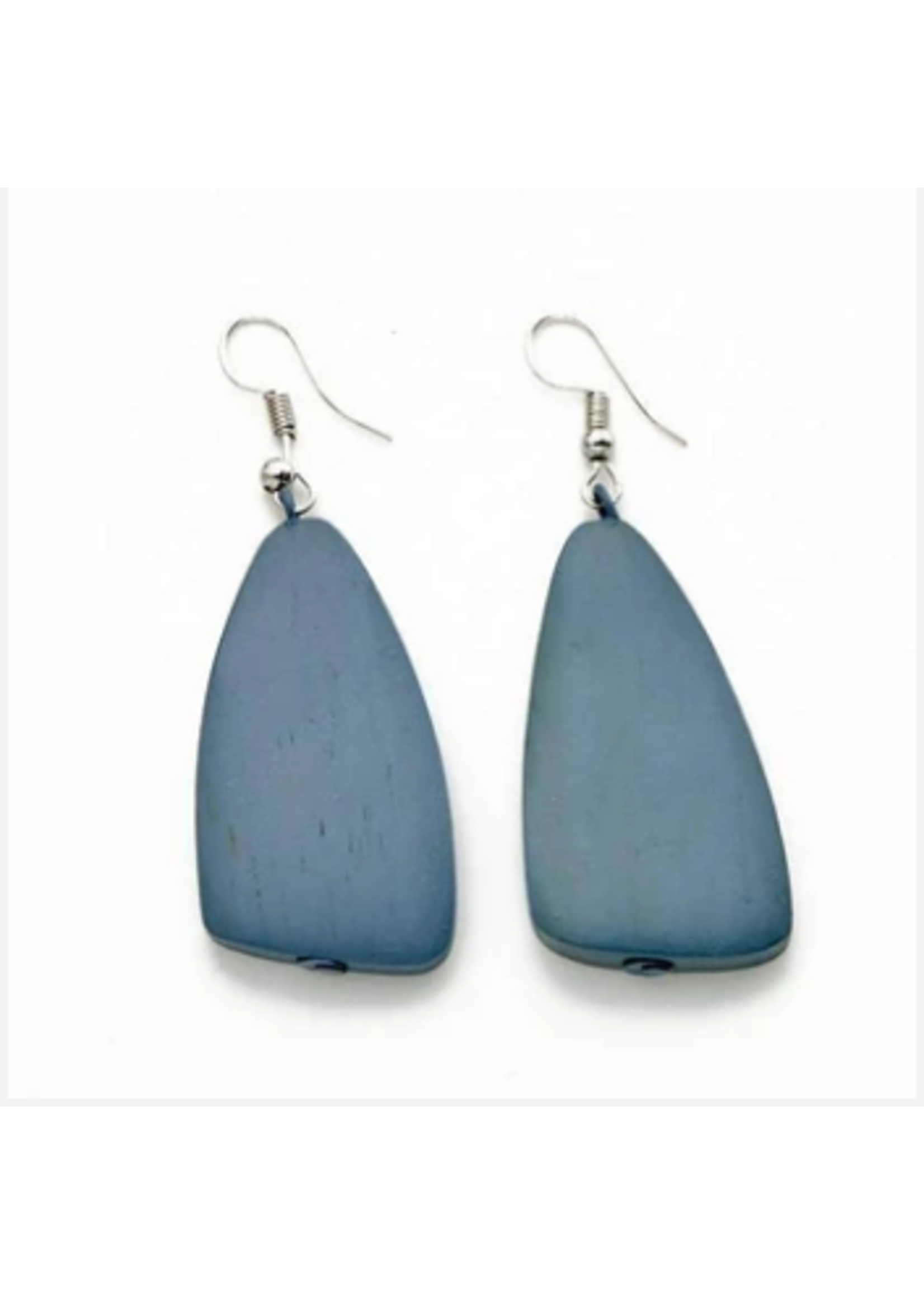 Suzie Blue Long Wooden Earrings | Suzie Blue