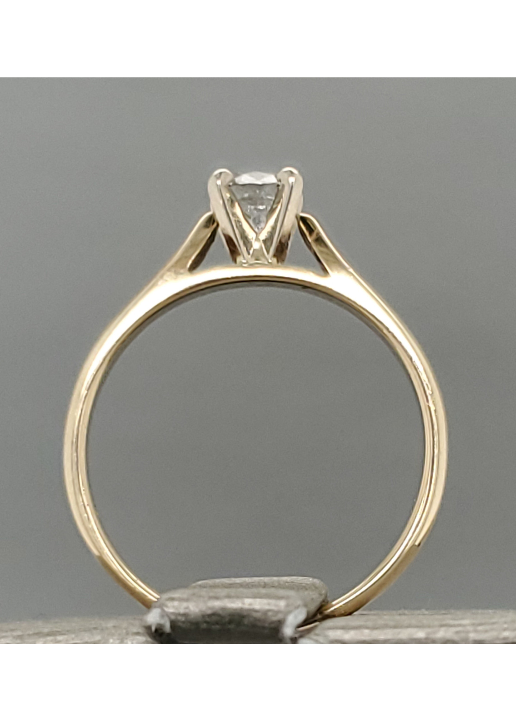 Vintage Jewellery Vintage 14k Solitaire Ring | Sz 6.25 1.8mm band