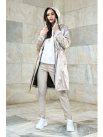 Vitesi Long Trench Coat Draw String Waist