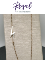KDesign Regal Collection Regal Asymmetrical Lightning Necklace