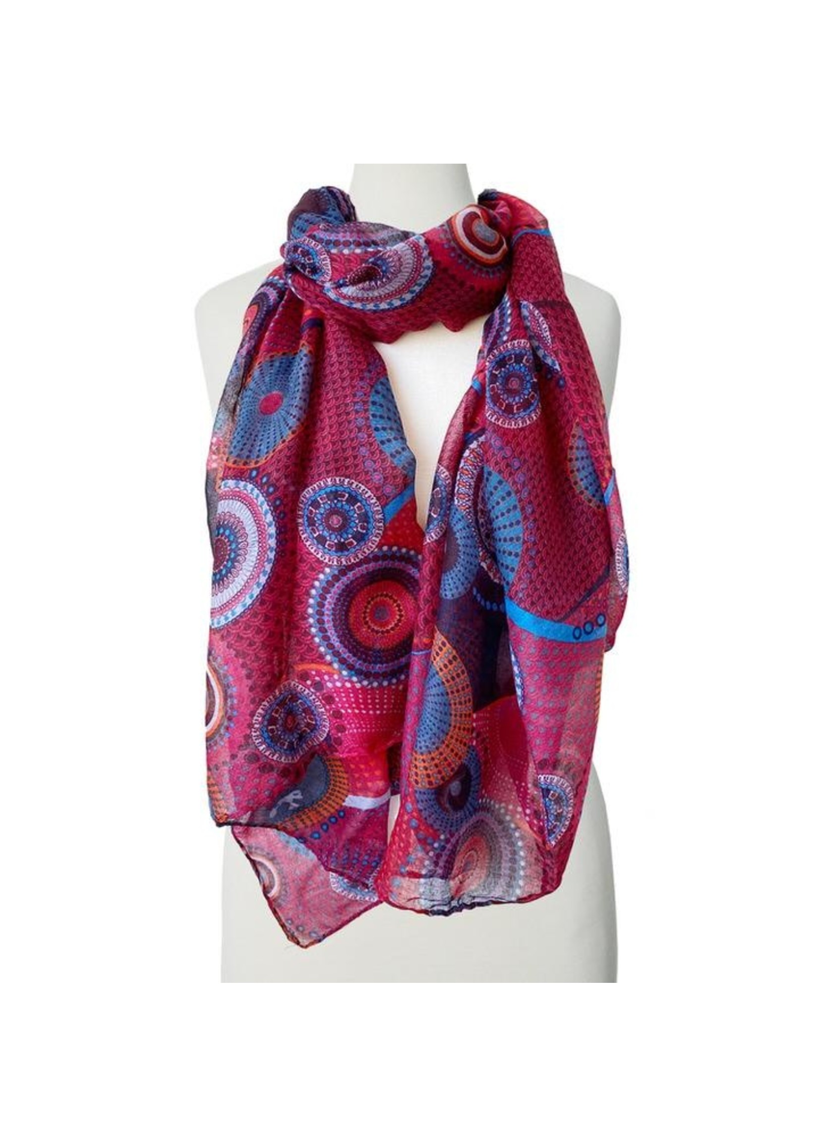 Caracol Round Print Scarf