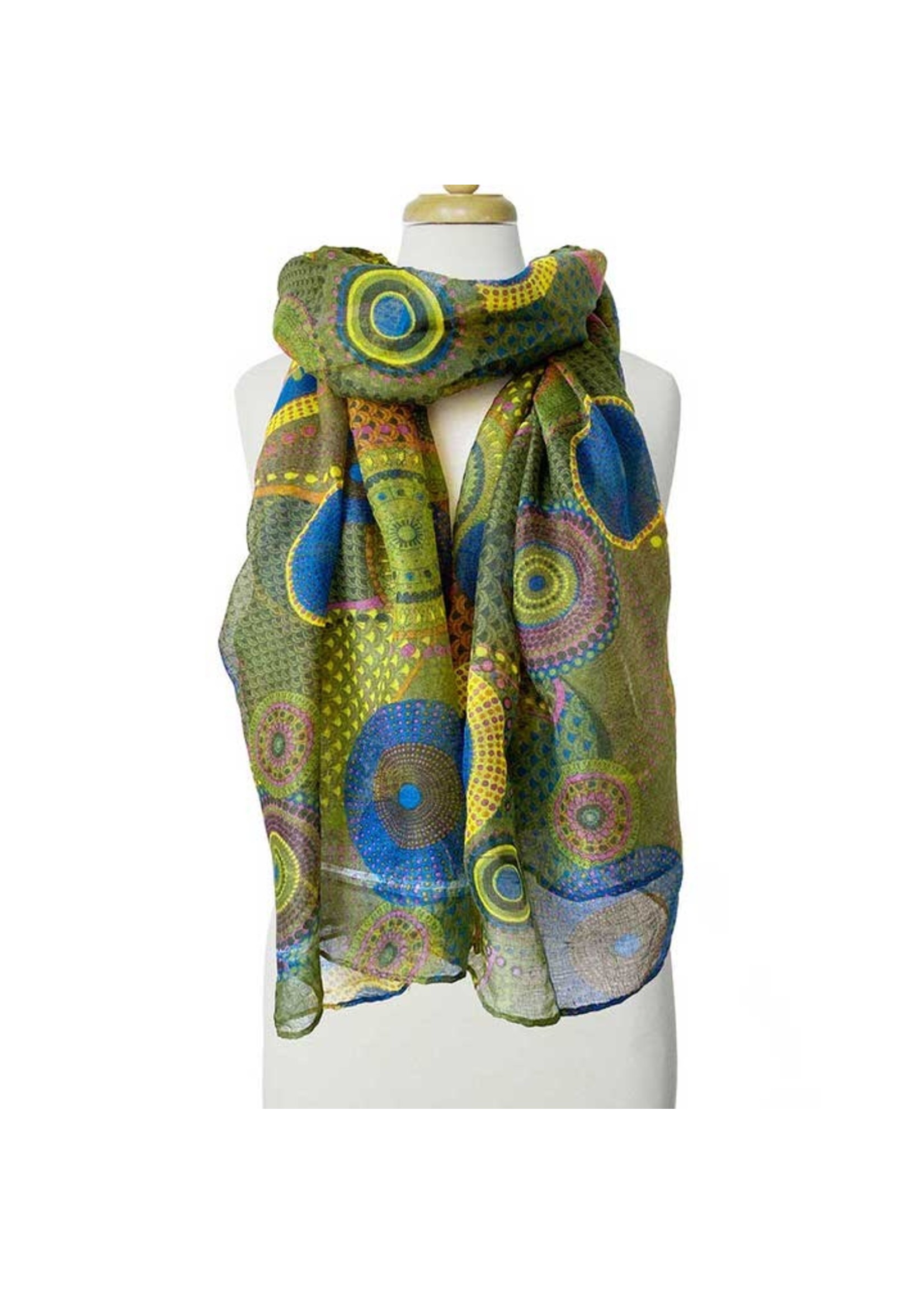 Caracol Round Print Scarf