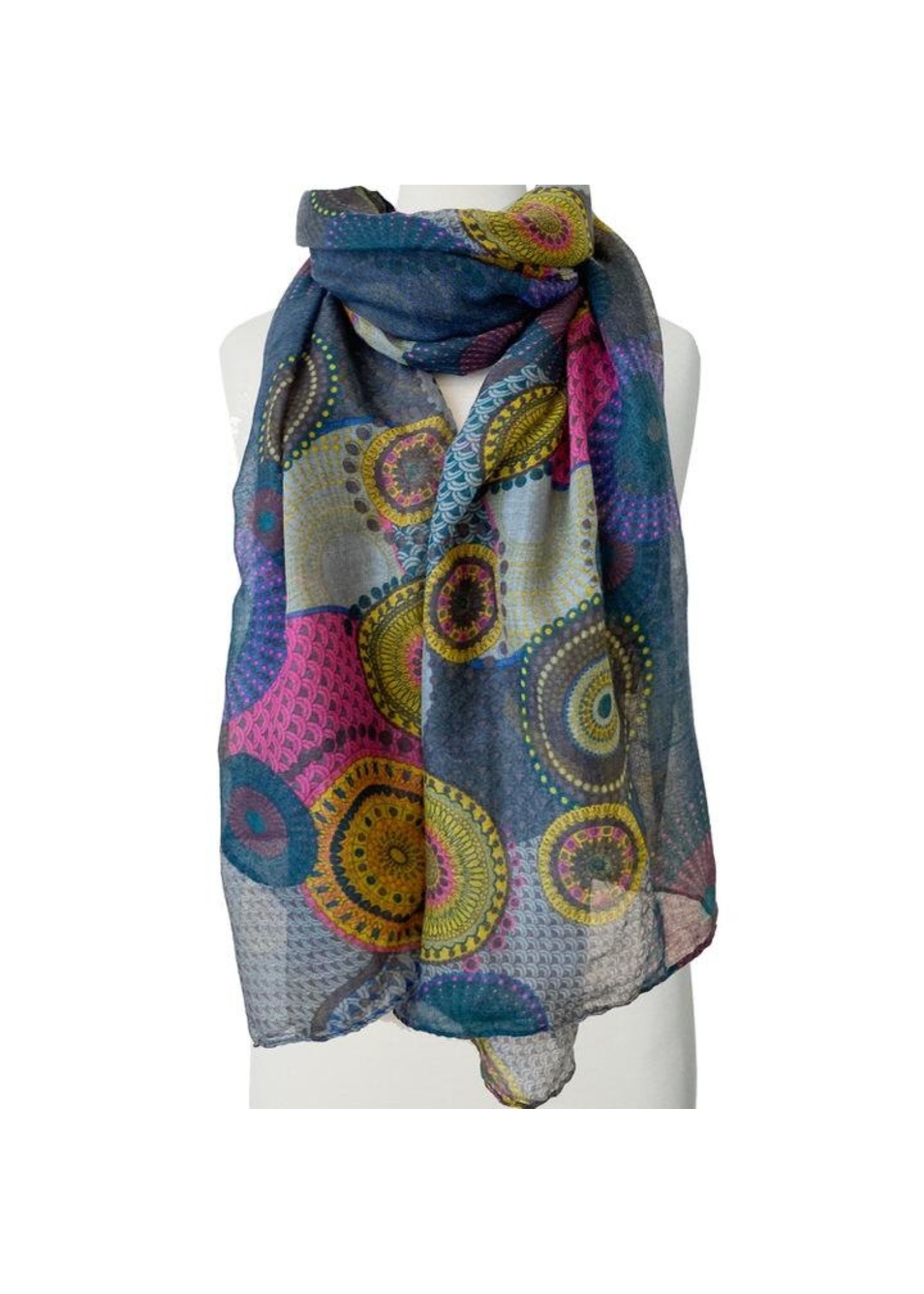 Caracol Round Print Scarf