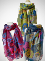Caracol Round Print Scarf