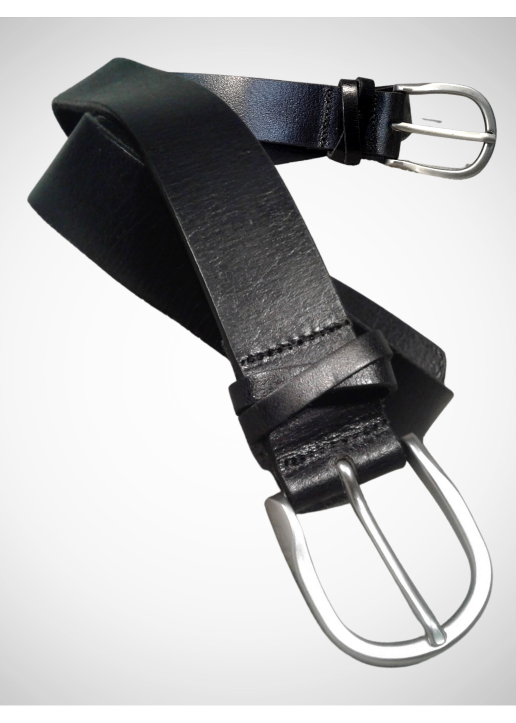 Criss Cross Plain Leather Belt. 35mm