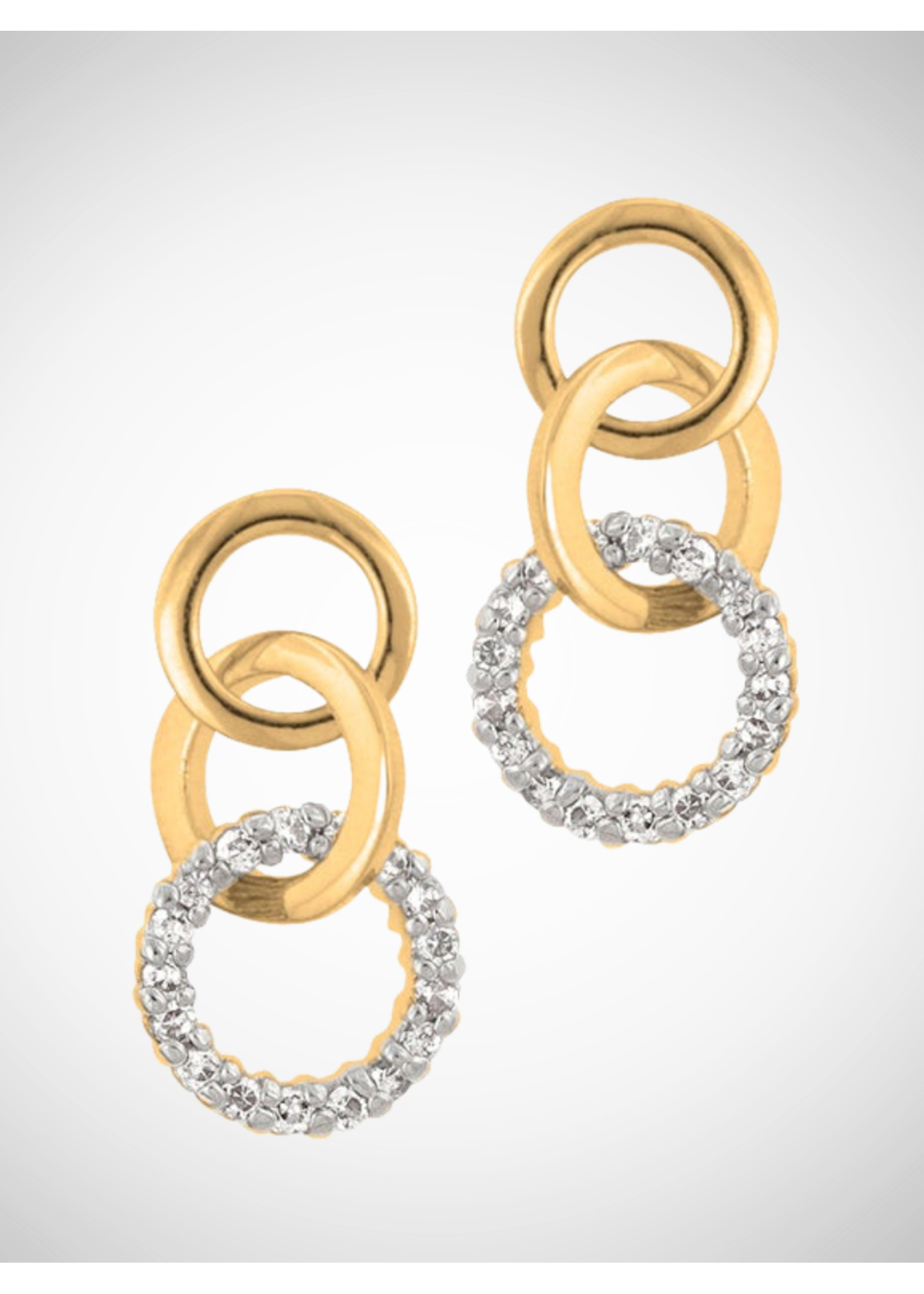 KDesign Regal Collection Triplet Hooplet Earrings