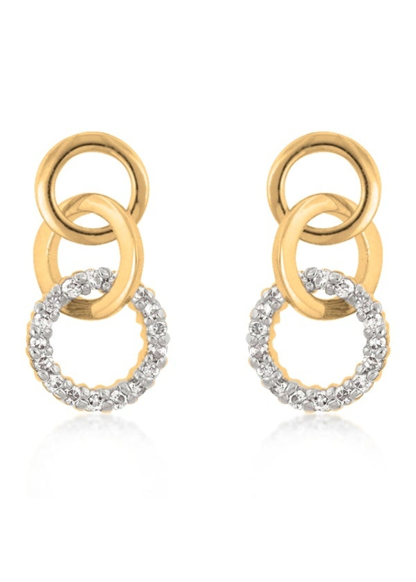 KDesign Regal Collection Triplet Hooplet Earrings