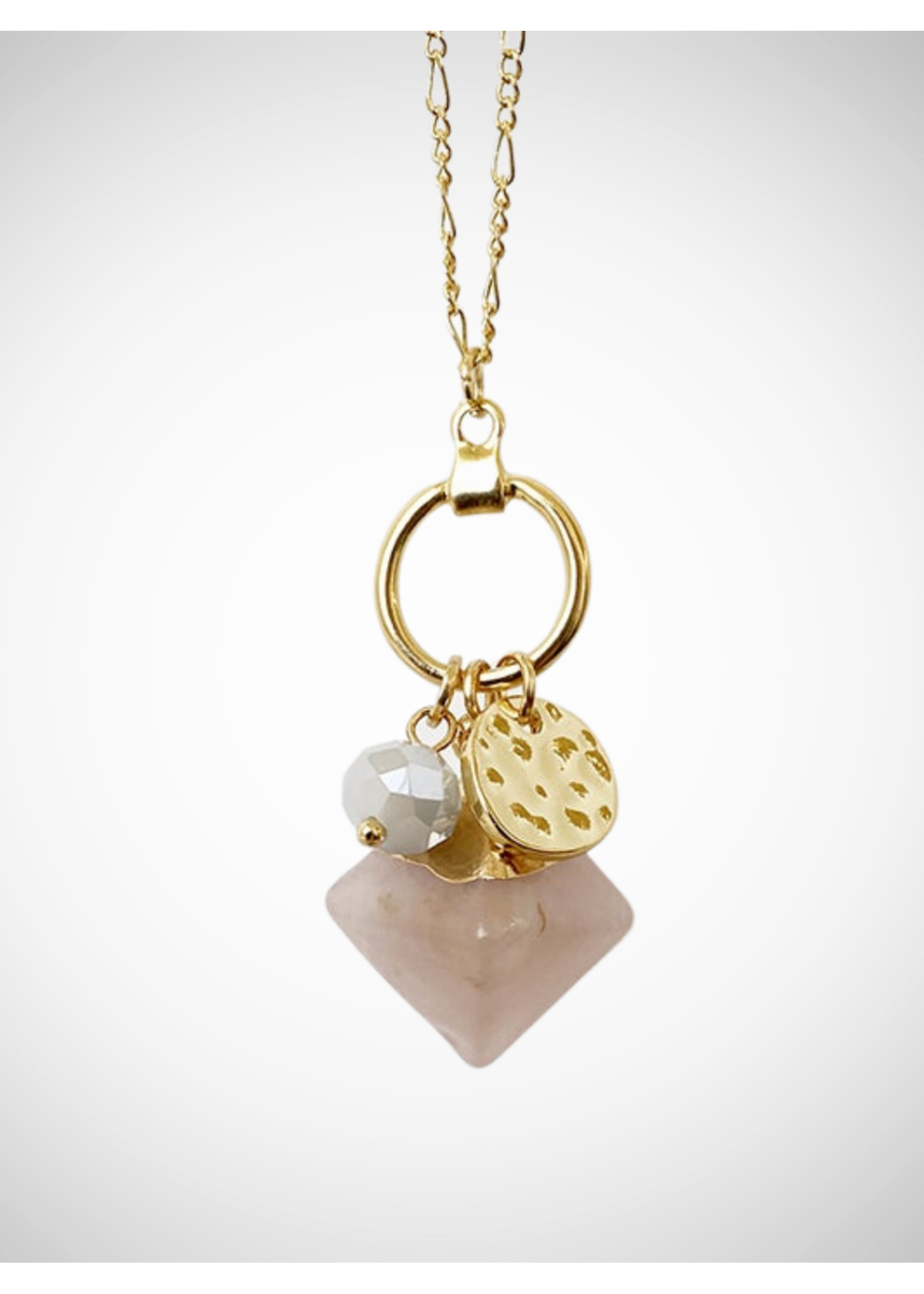 Caracol Delicate Rose Quartz Necklace