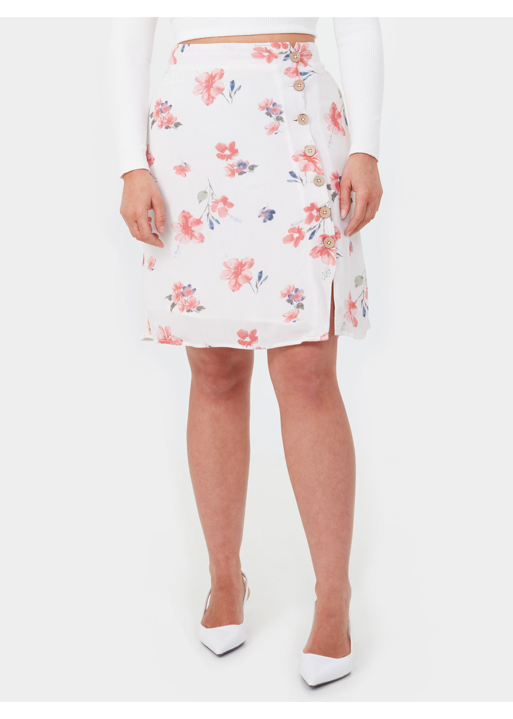 Sofie Button Front Skirt Print