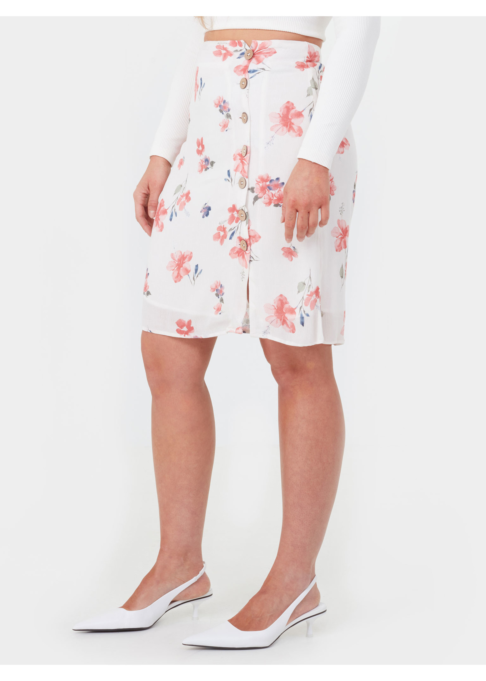 Sofie Button Front Skirt Print