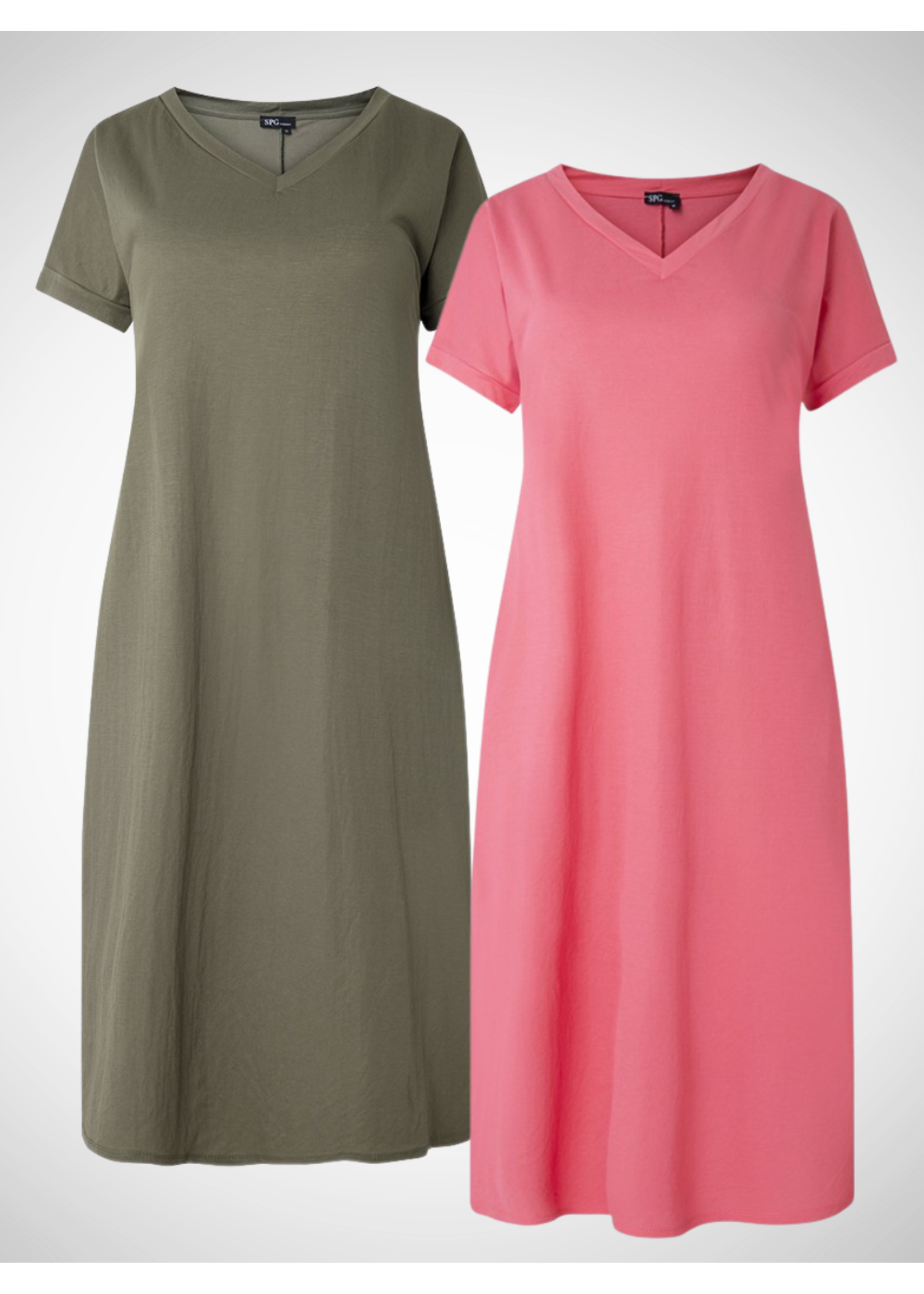 Plain Midi Dress