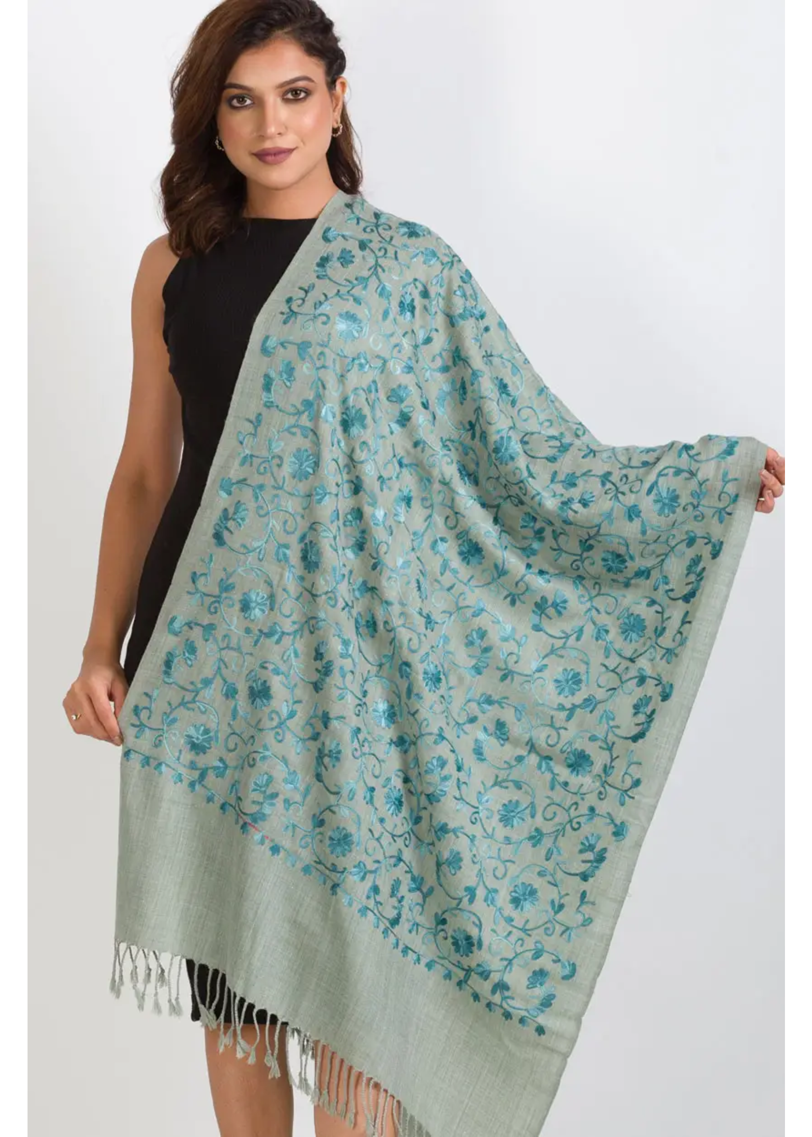 Sevya Isha Embroidered Shawl