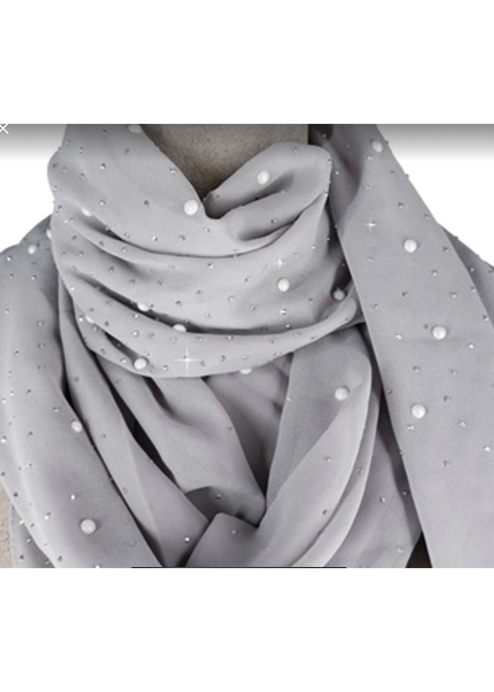 Jacqueline Kent JK Embellished Pearl Scarf