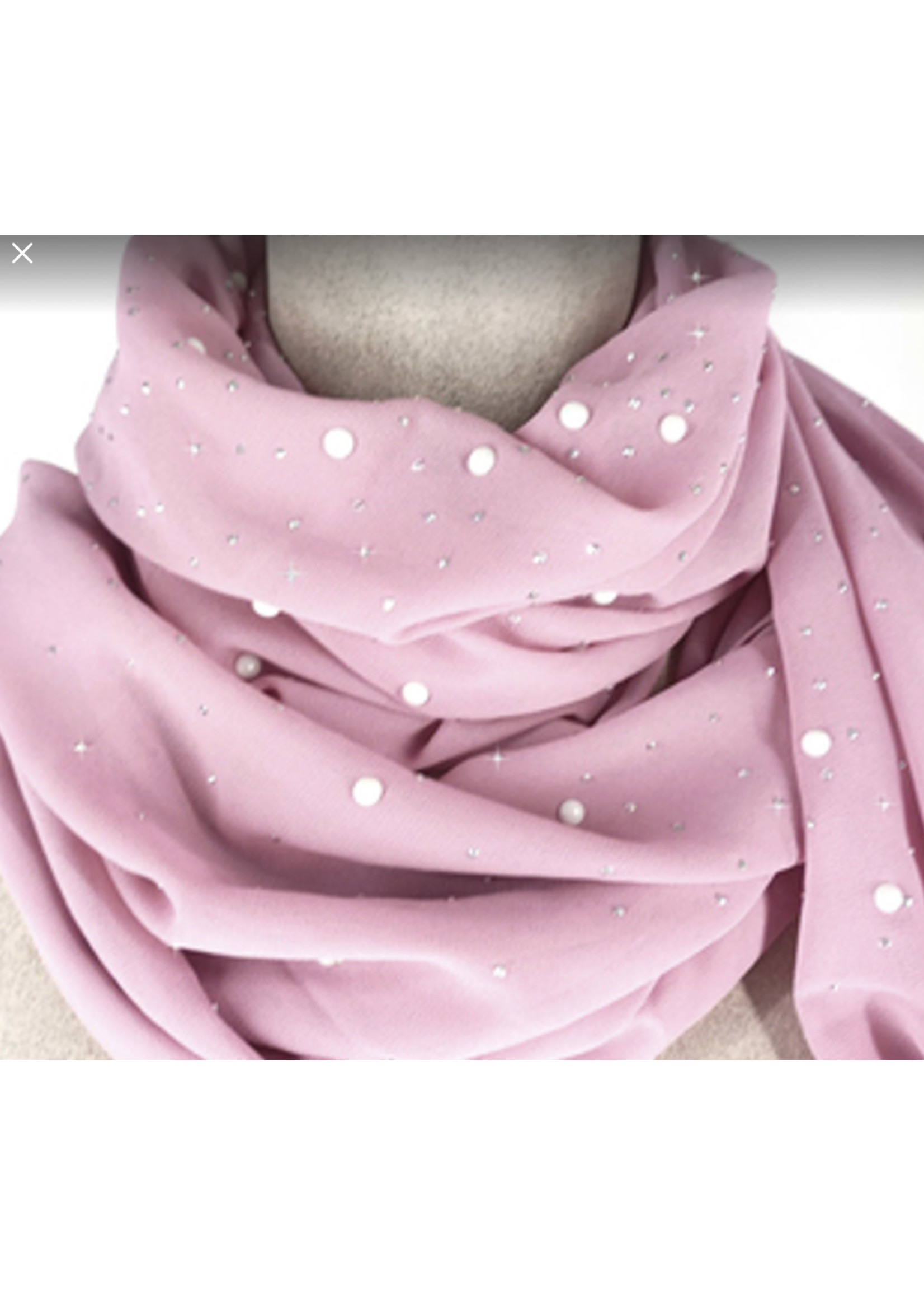 Jacqueline Kent JK Embellished Pearl Scarf