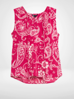 Lois Blackbull Apparel Layla Sleeveless Tie Neck Pink